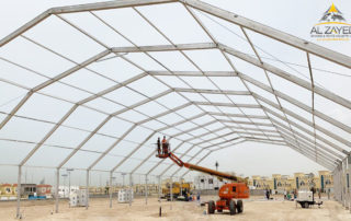 Construction site tent